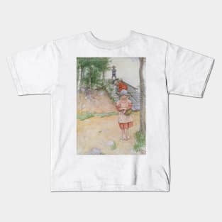 By the Cellar by Carl Larsson Kids T-Shirt